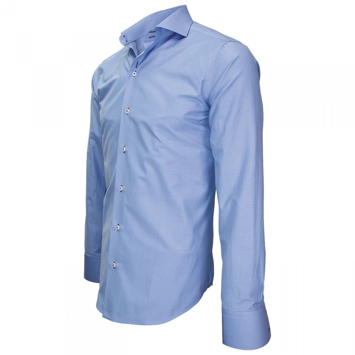 Chemise repassage facileTIBURTINI Emporio balzani J8EB3 bleu