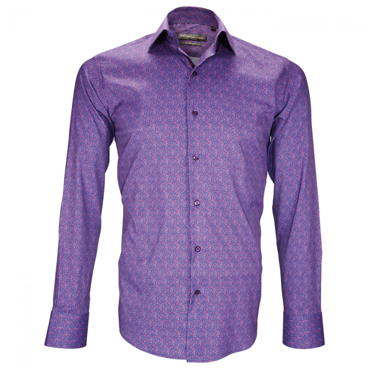 Chemise StretchBENEDETTO Emporio balzani FT11EB4 violet bleu