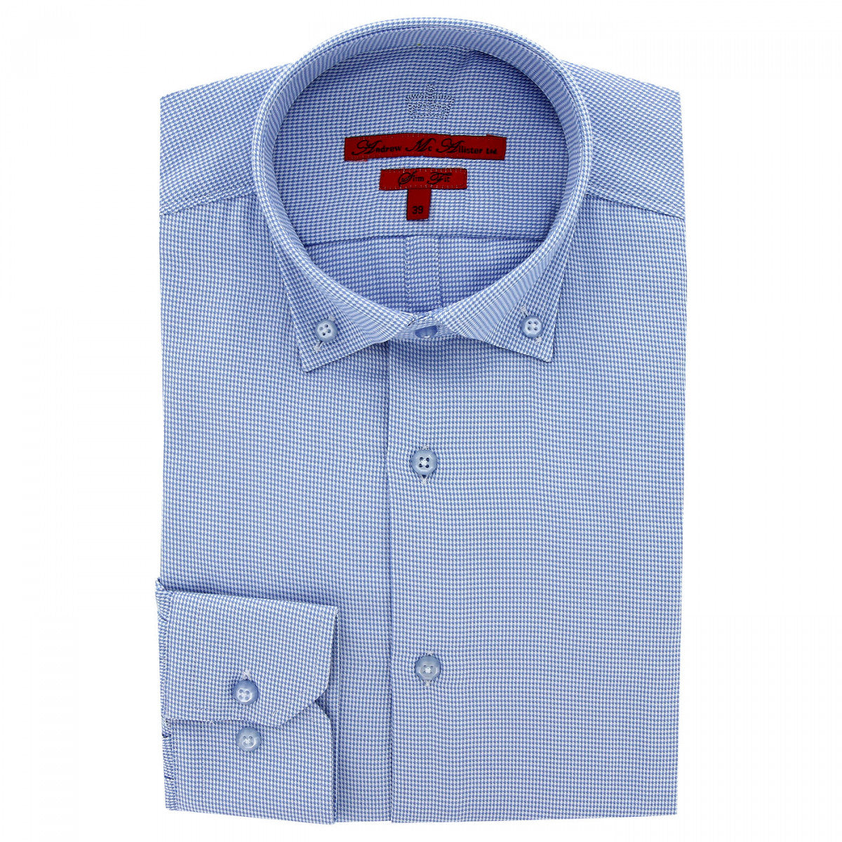 Chemise cintrée tissu à motifs AB2AM2 bleu