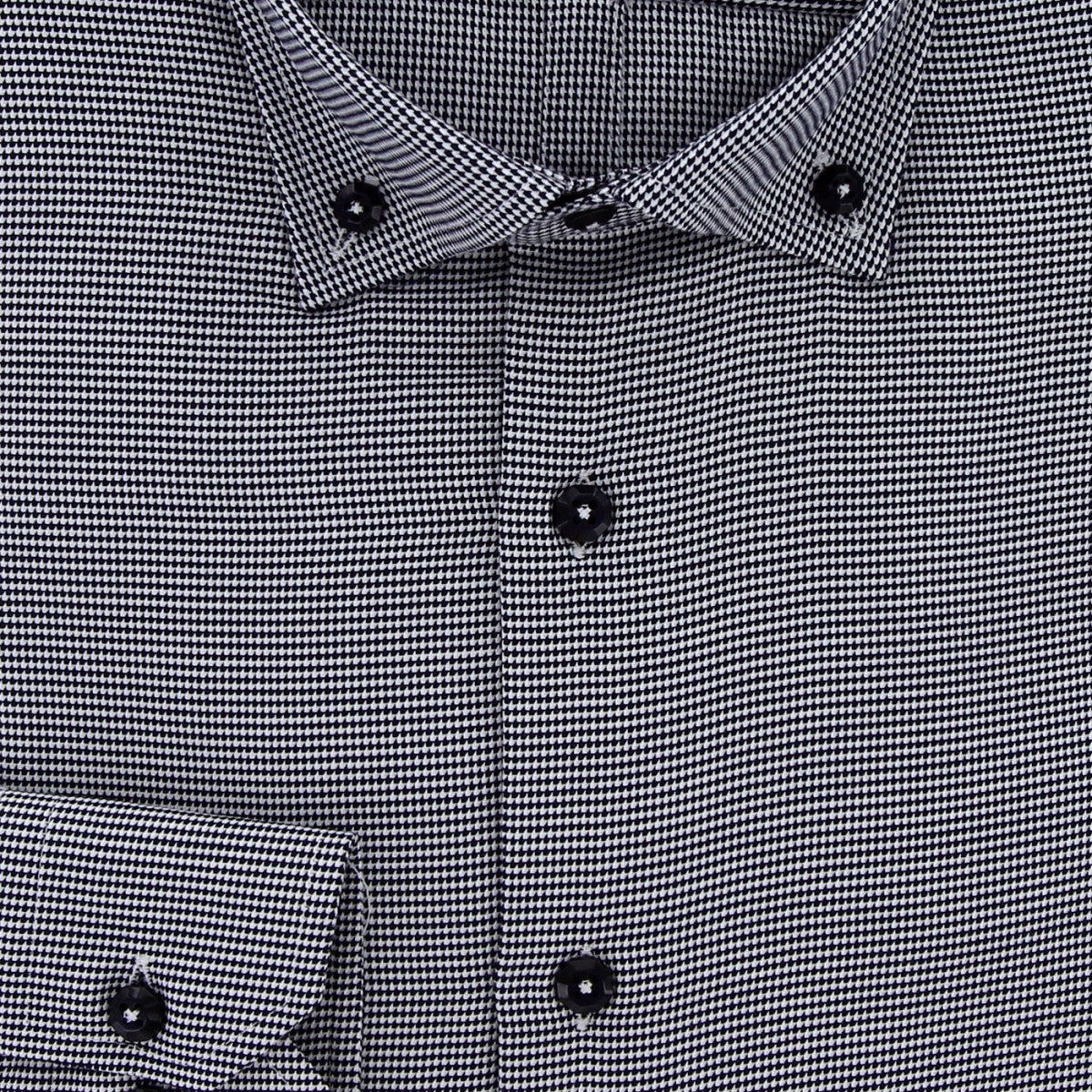 Chemise cintrée tissu à motifs AB2AM1 noir