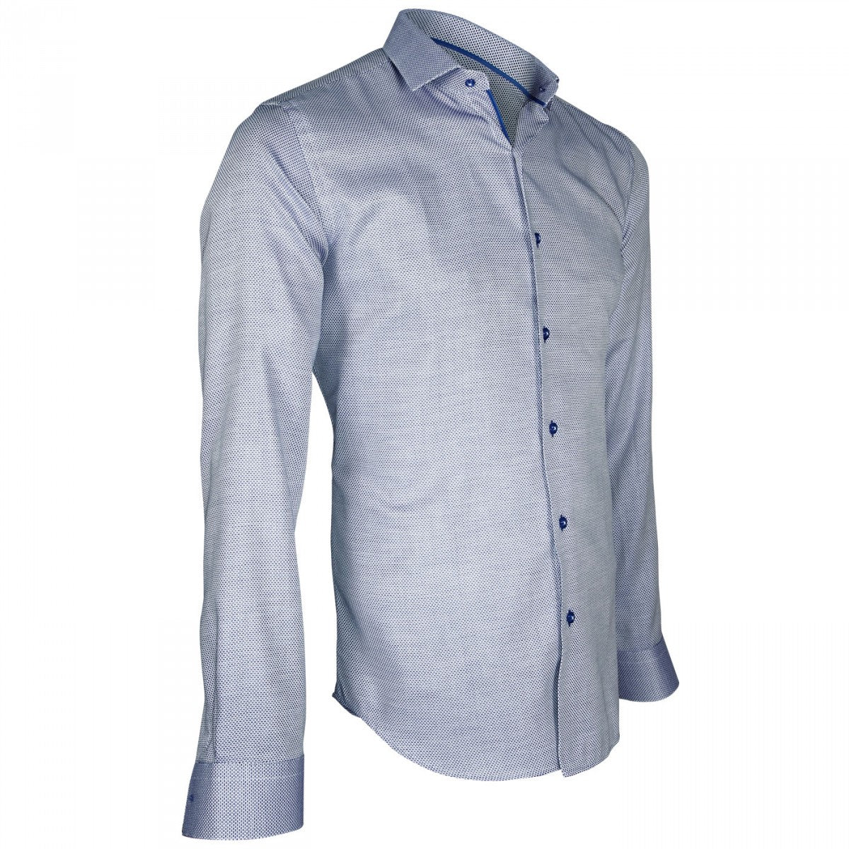 Chemise tissu armuré HASTING Andrew Mc Allister Q4AM3 bleu clair