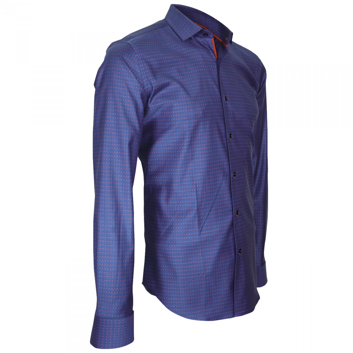 Chemise twill armuré HASTING Andrew Mc Allister Q4AM5 bleu