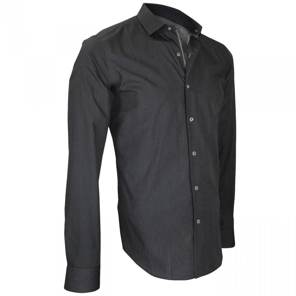 Chemise col italien HASTING Andrew Mc Allister Q4AM4 gris