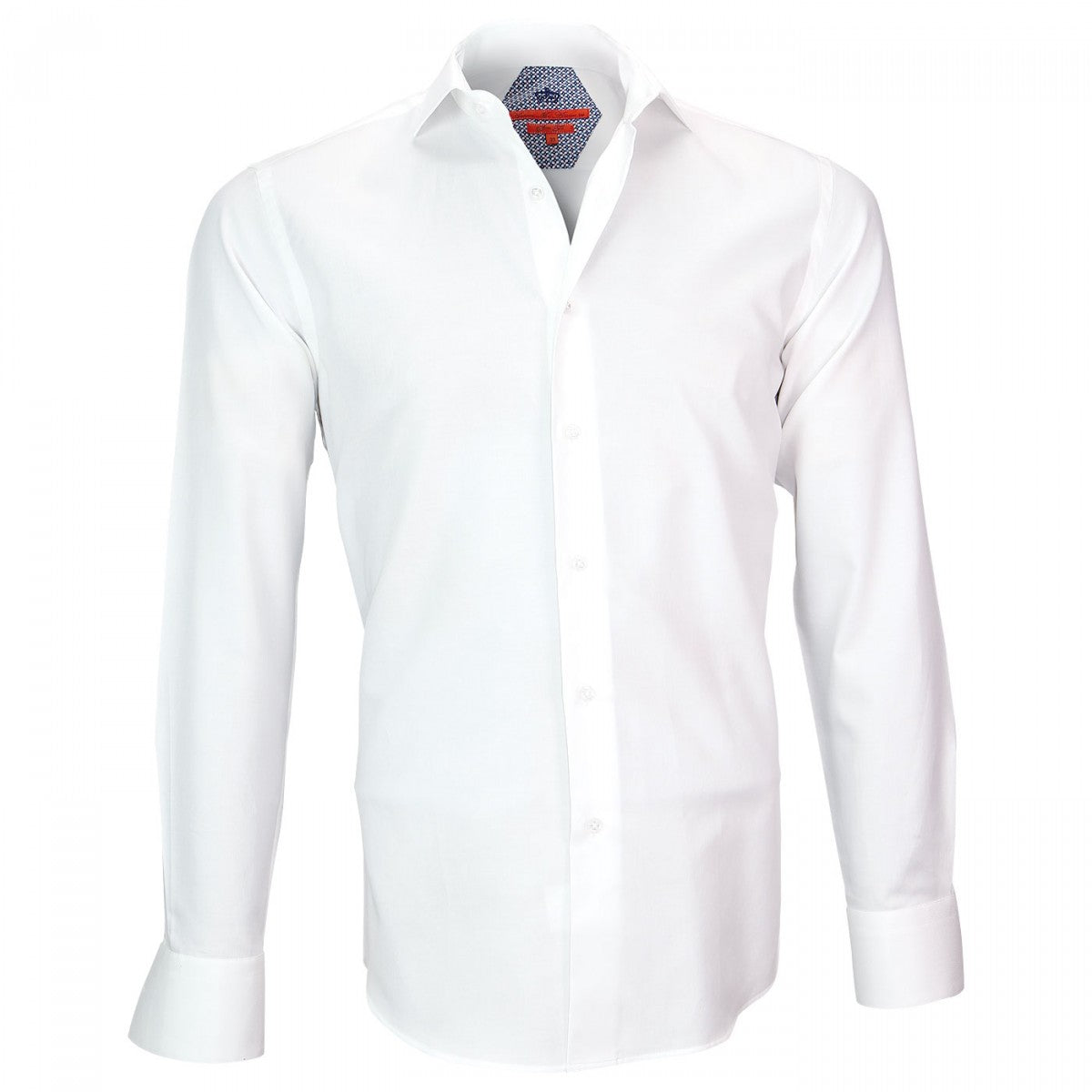 Chemise tissu armuréLEEDS Andrew Mac Allister XP2AM2 blanc bleu