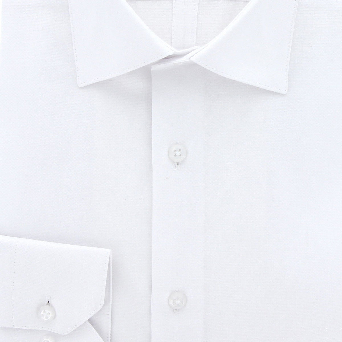 Chemise cintrée tissu armuré AB1AM4 blanc