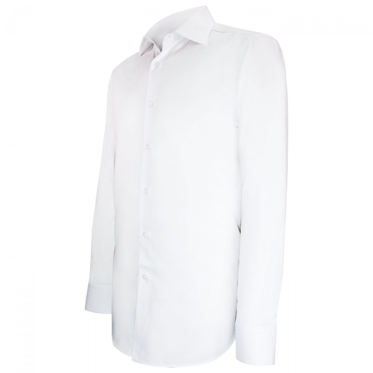 Chemise cintrée tissu armuré AB1AM4 blanc