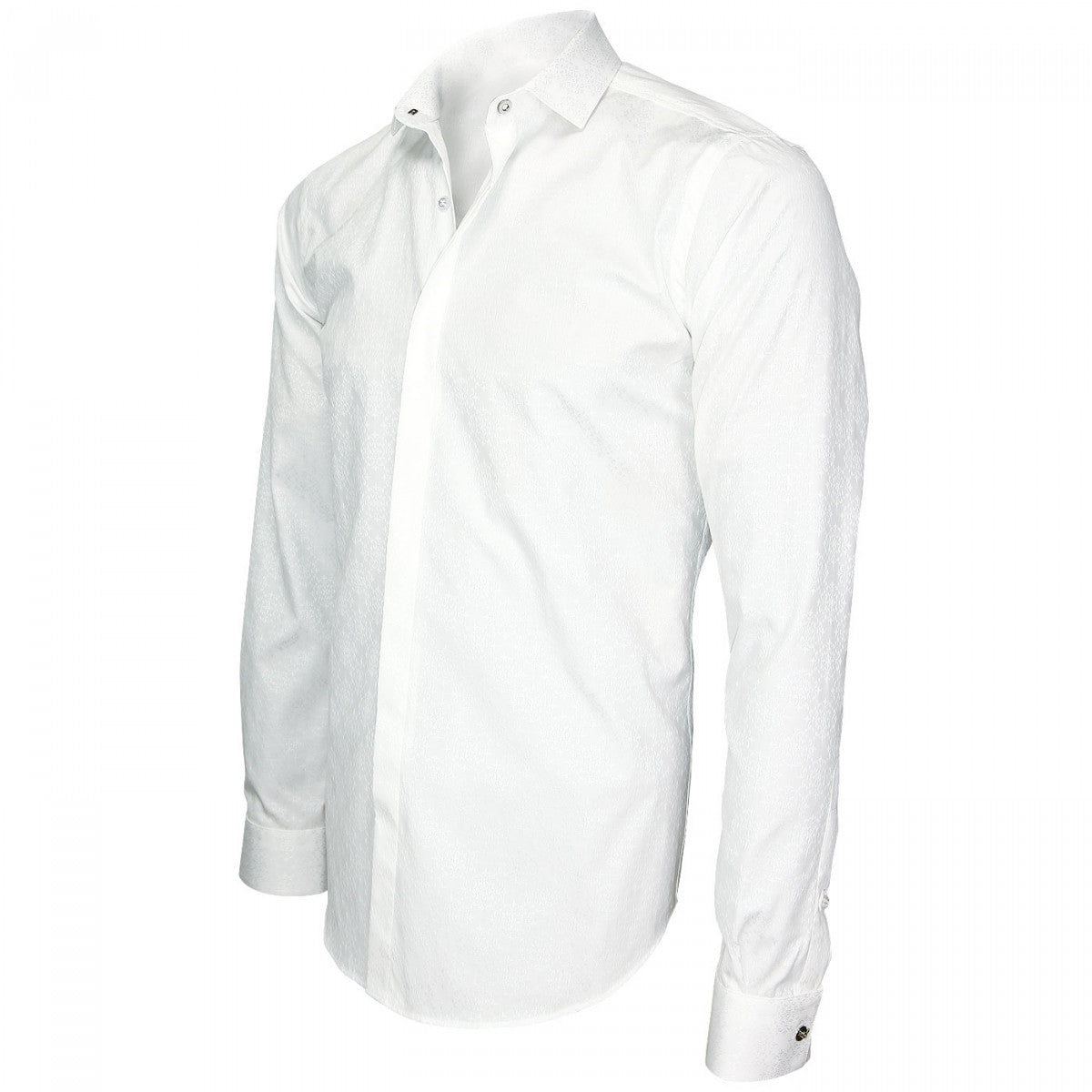 Chemise blanche jacquardWEMBLEY Andrew Mc Allister J3AM2 blanc polaire