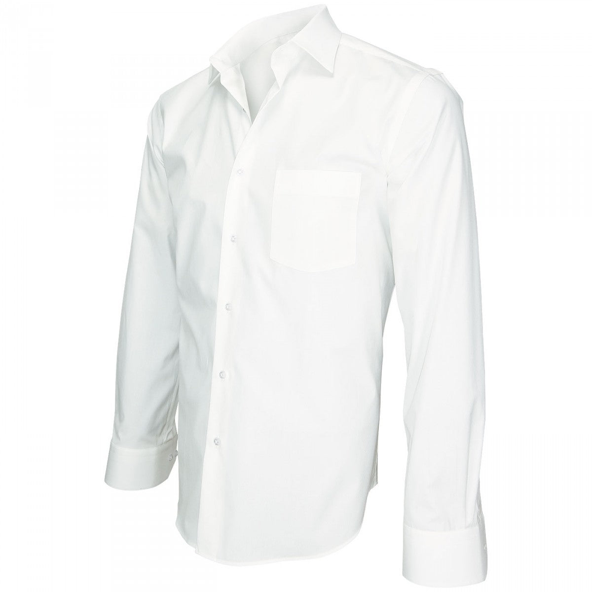 Chemise tissu armuréSAINT JAMES Andrew Mc Allister J5AM6 blanc