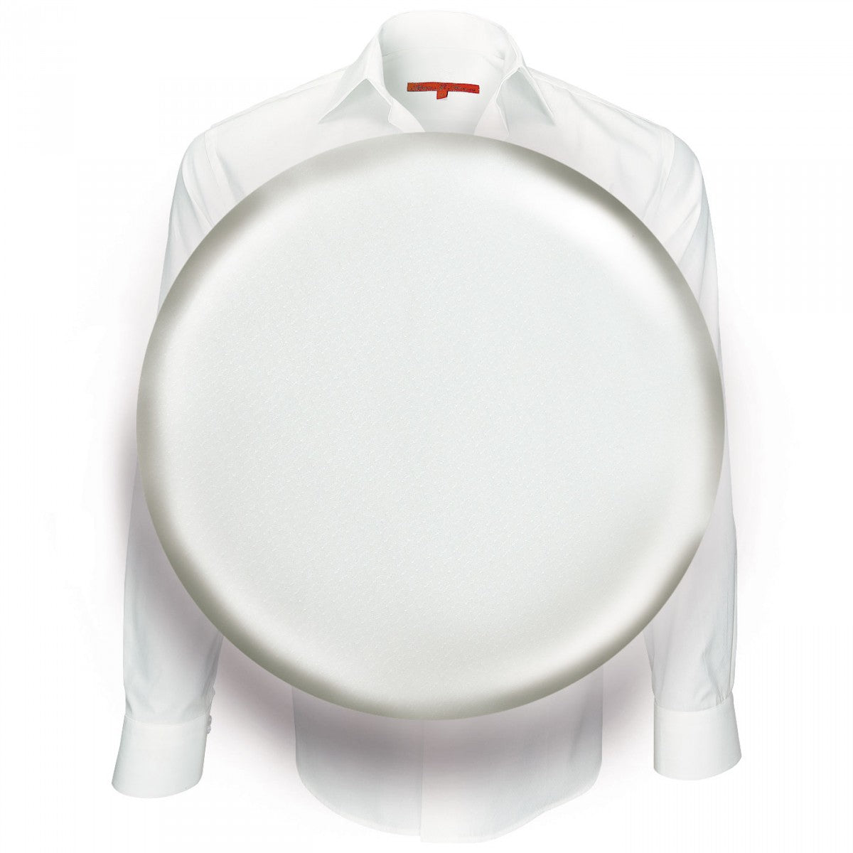 Chemise tissu armuréSAINT JAMES Andrew Mc Allister J5AM6 blanc