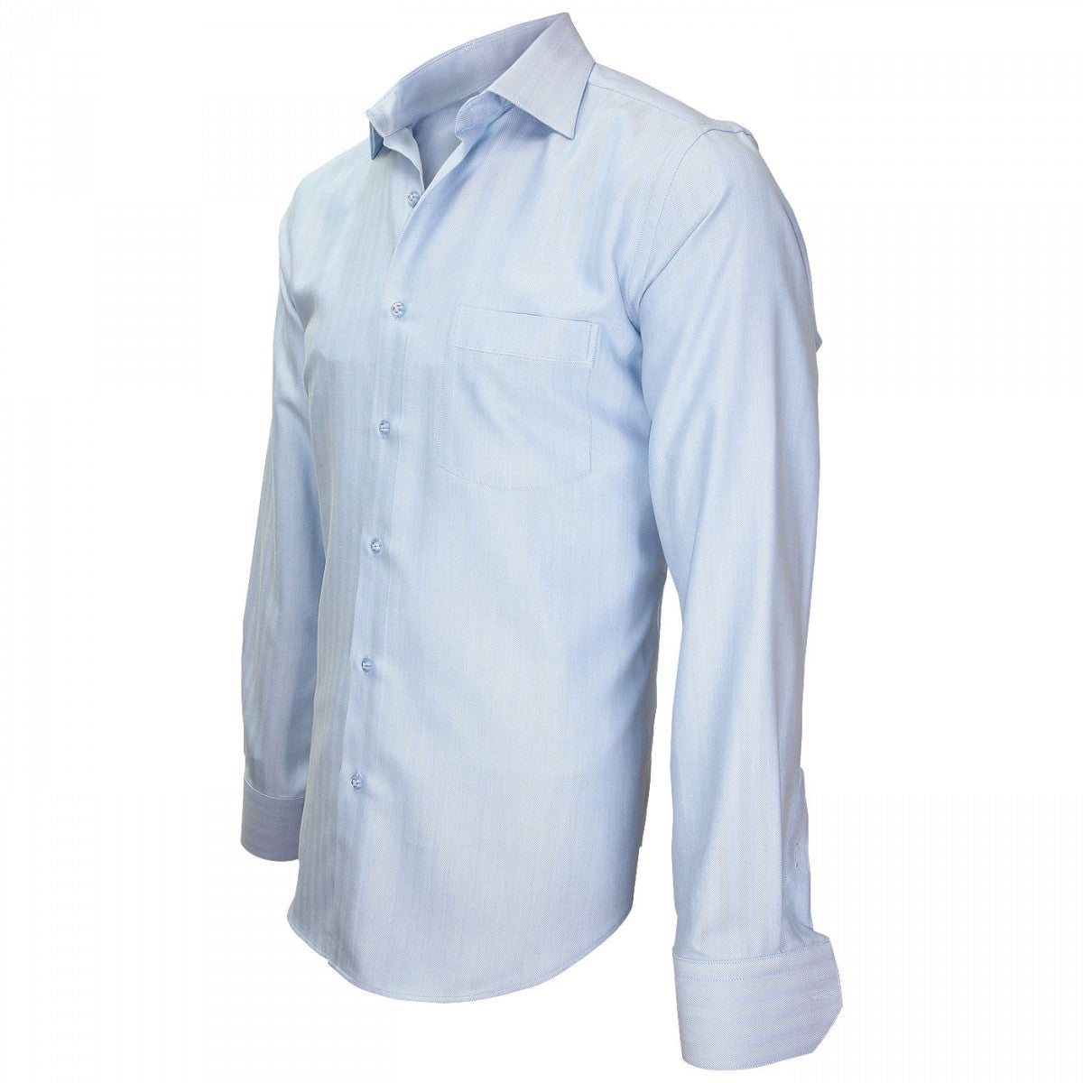 Chemise tissu armuréSAINT JAMES Andrew Mc Allister J5AM7 bleu