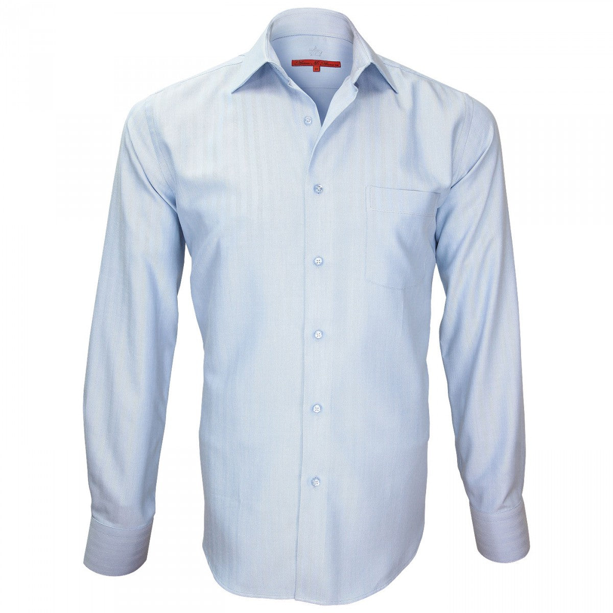 Chemise tissu armuréSAINT JAMES Andrew Mc Allister J5AM7 bleu