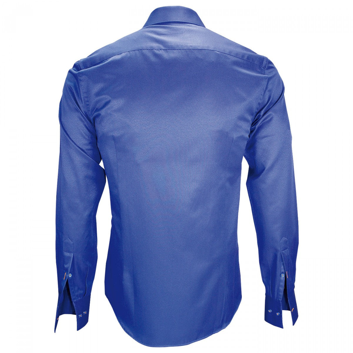Chemise tissu armurée bleu