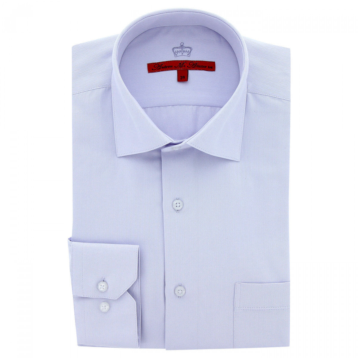 Chemise coupe droite tissu chevron AB4AM2 parme