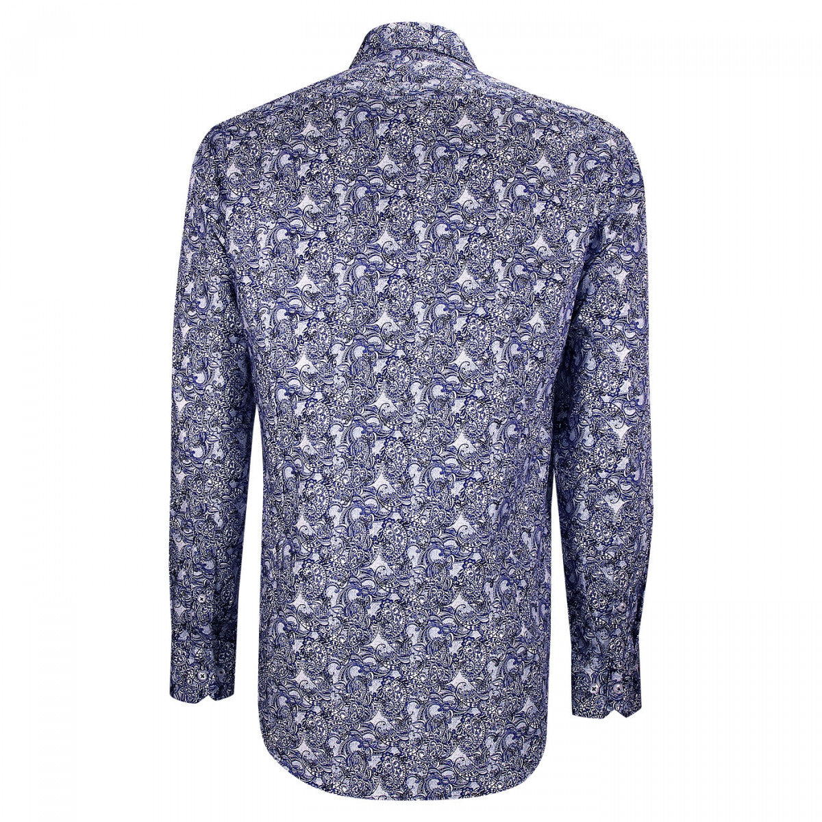Chemise cintrée tissu imprimé CASHMO-AA5EB1 bleu