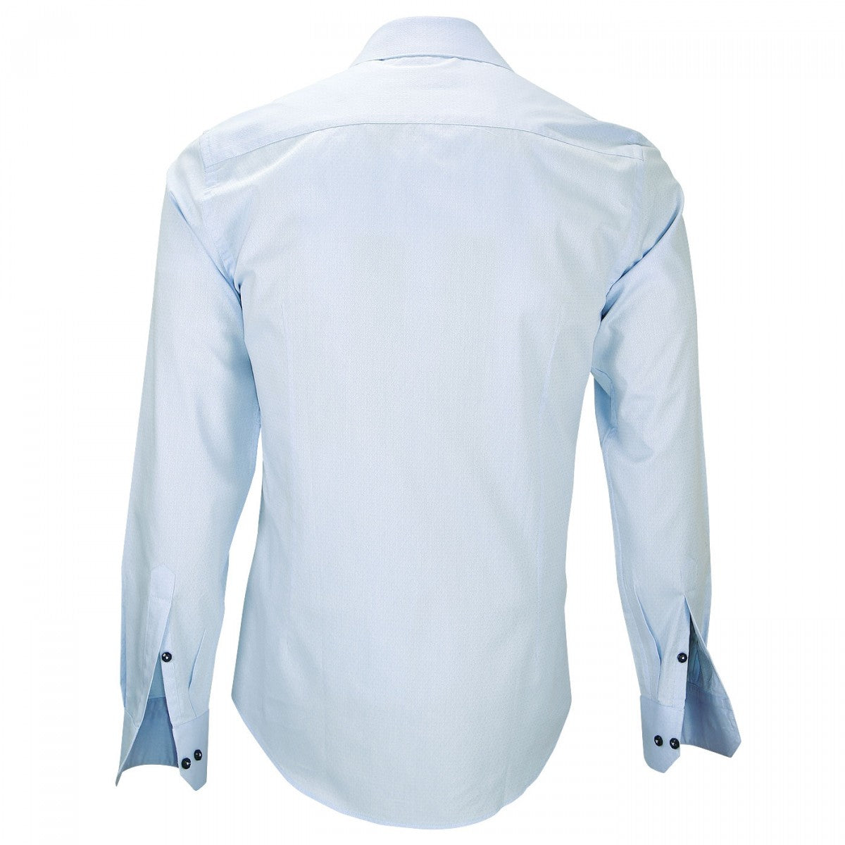 Chemise tissu jacquardFIORI Emporio balzani P7EB8 bleu ciel