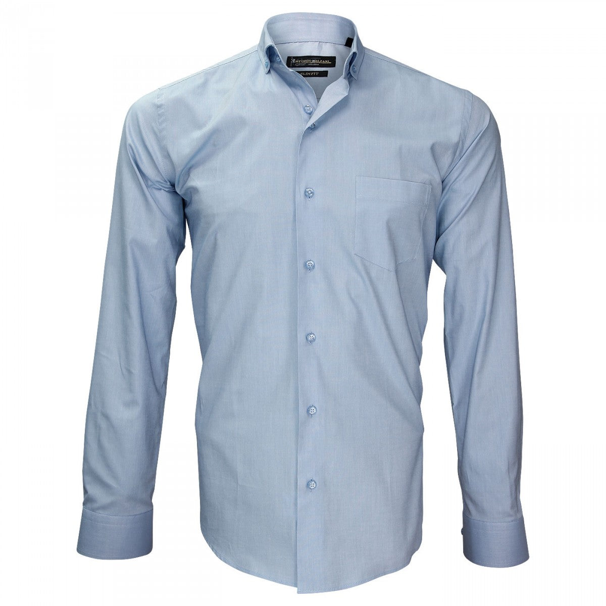 Chemise tissu pinpointPRESTIGE Emporio balzani J7EB1 bleu clair