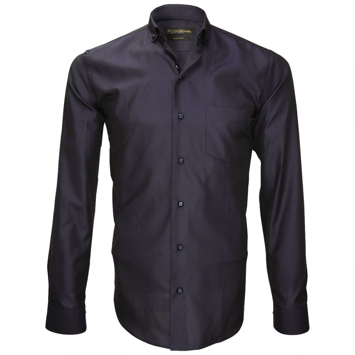 Chemise tissu pinpointPRESTIGE Emporio balzani J7EB4 bleu nuit