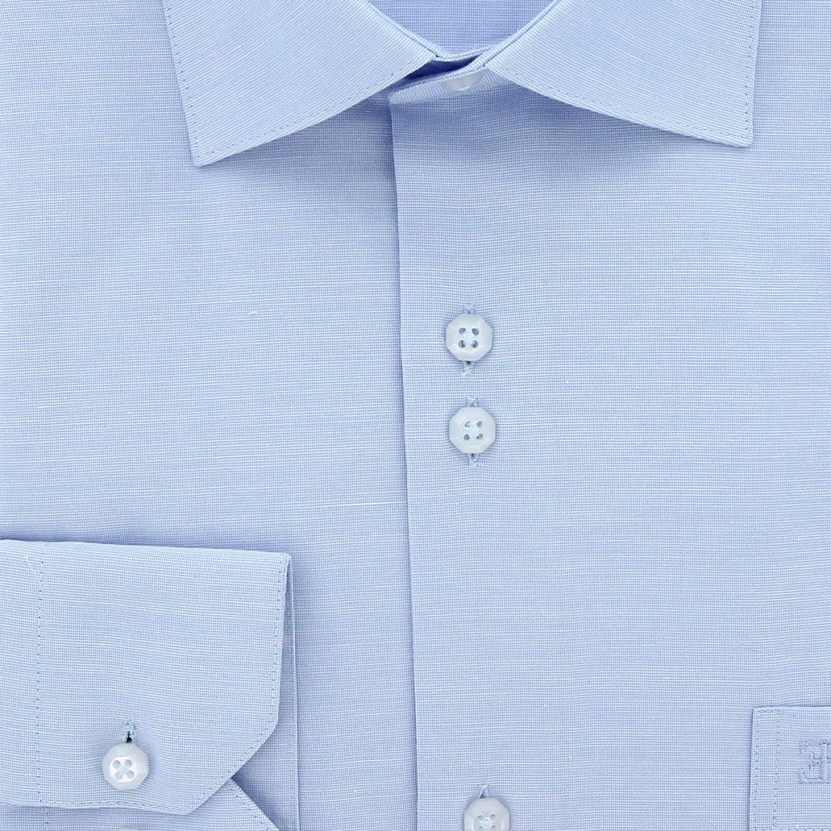 Chemise coupe droite tissu uni GRAFFI AB2EB2 bleu