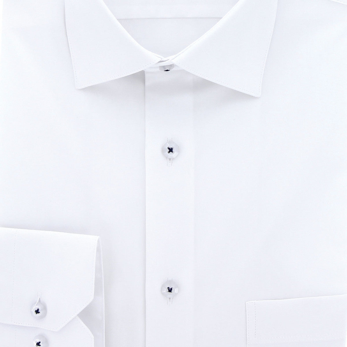 Chemise coupe droite tissu uni AE4AM1 blanc