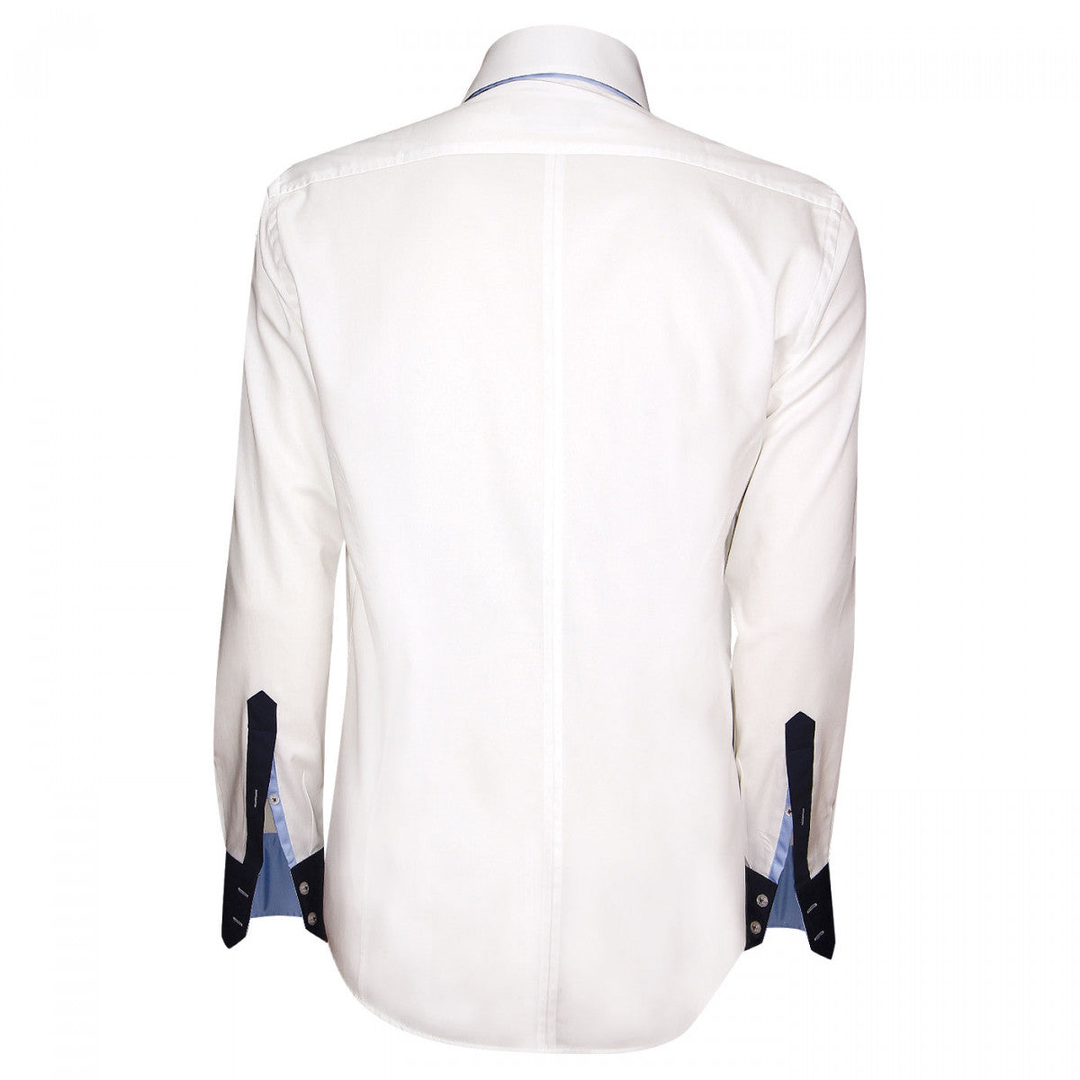 Chemise mode triple col Emporio Balzani ZP3EB3 blanc bleu