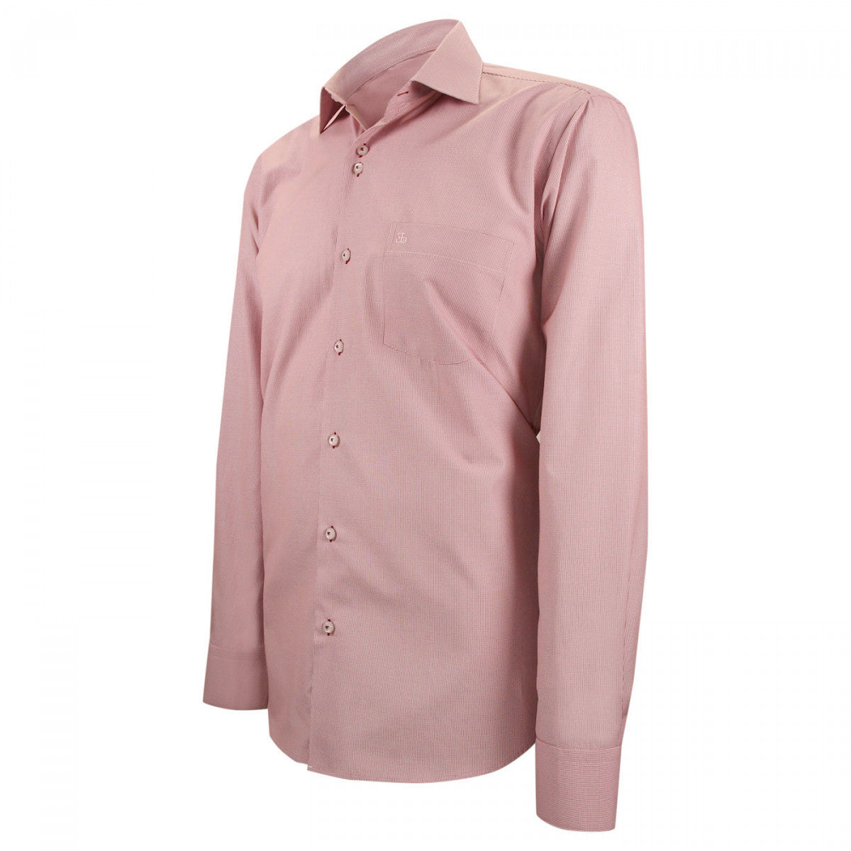 Chemise coupe droite vichy PIASTRA AB1EB3 rouge