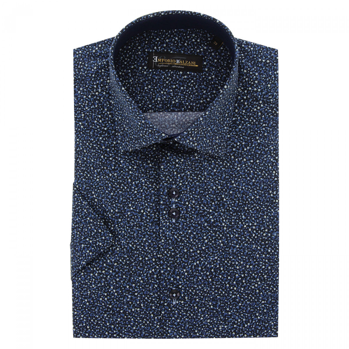Chemisette coupe droite à tissu imprimé floral FLORALI AE4EBMC1 bleu