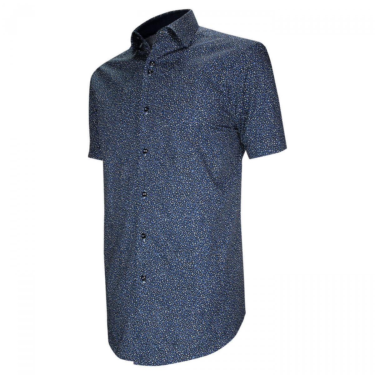 Chemisette coupe droite à tissu imprimé floral FLORALI AE4EBMC1 bleu