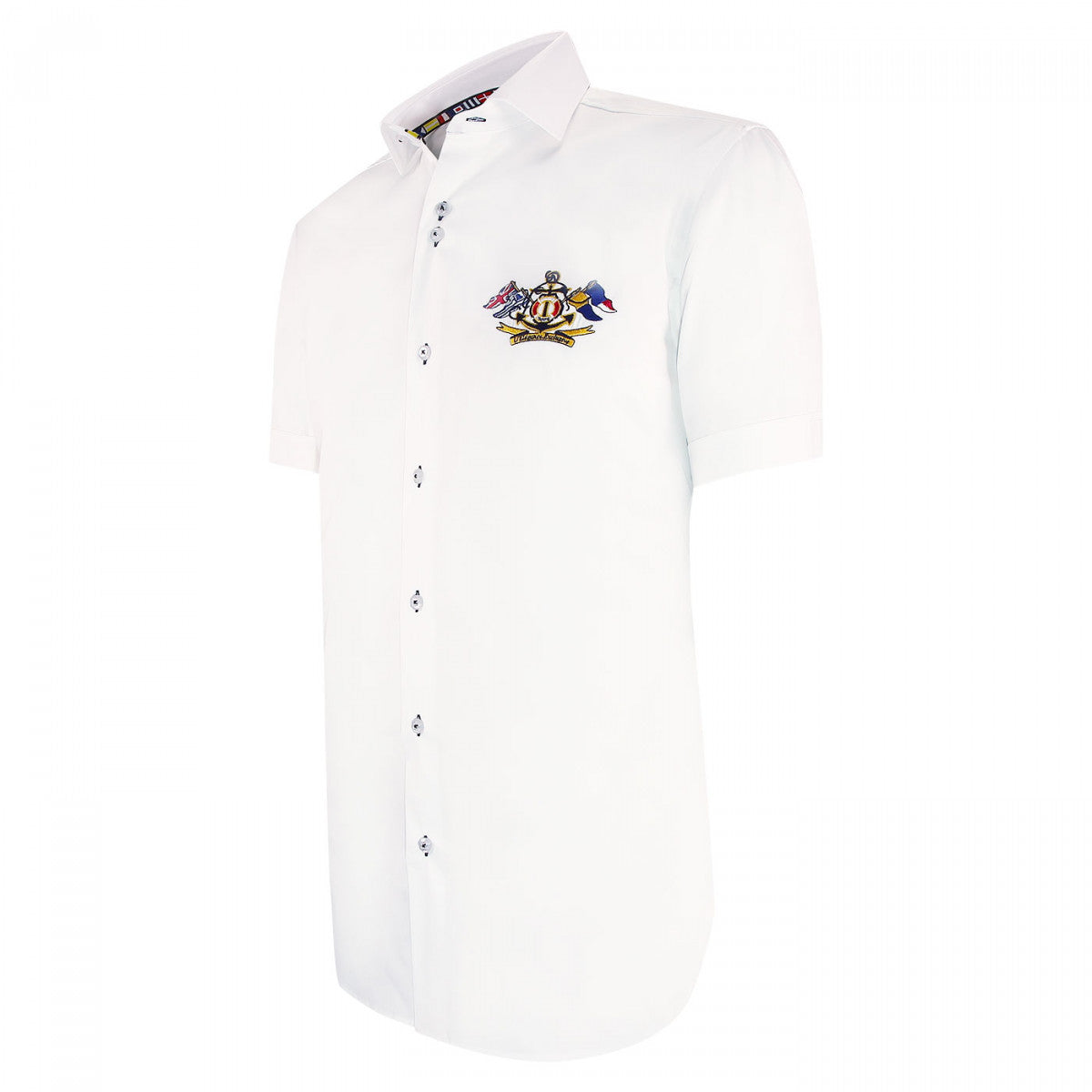 Chemisette brodée coupe cintrée EXCLUSIVO-AAMC3EB2 blanc