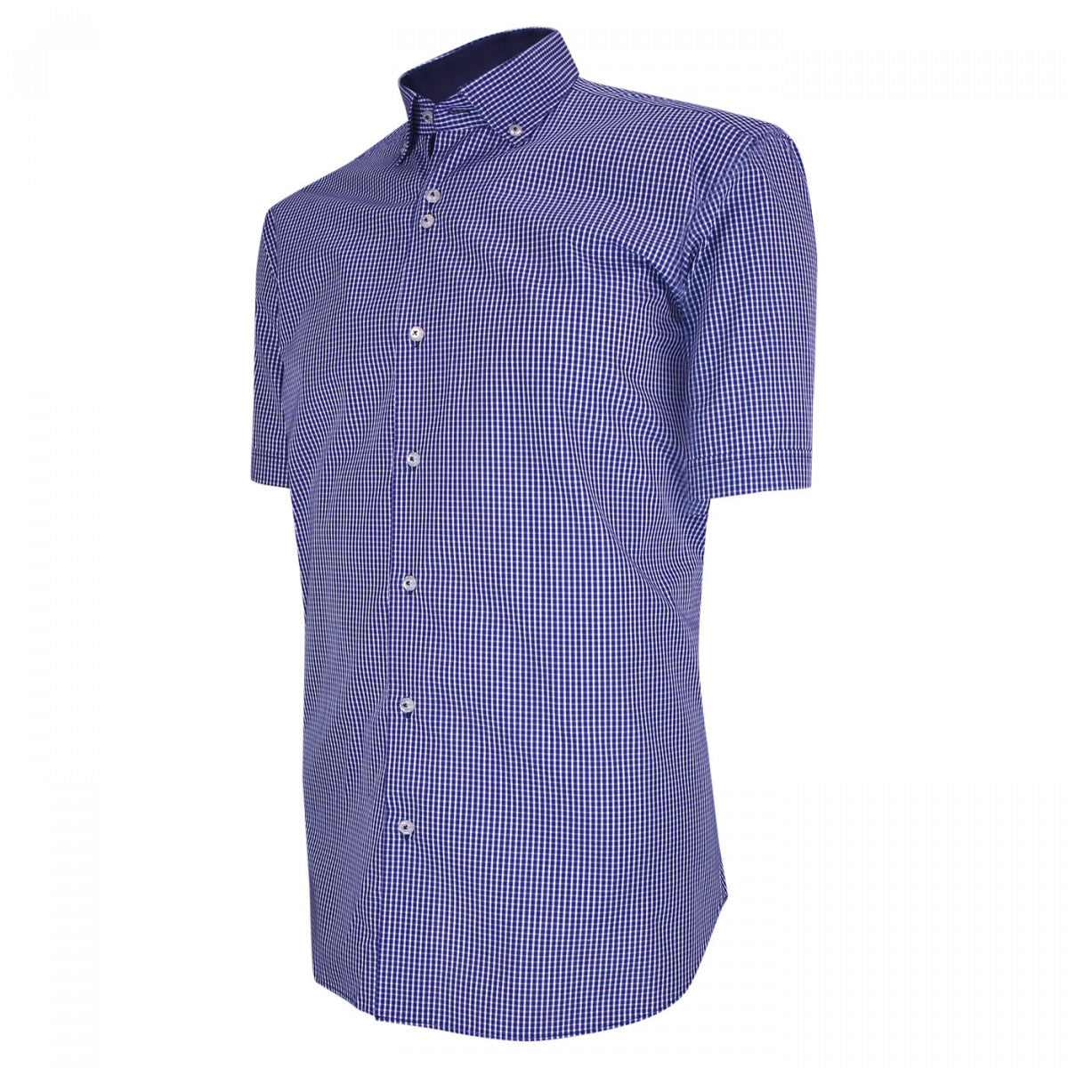 Chemisette classique coupe droite QUADRI-AAMC4EB2 bleu