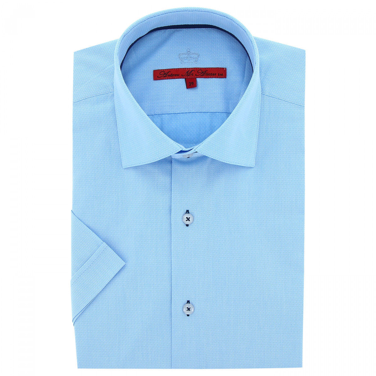 chemisette-classique-bleu-shtraight-aamc11am3 bleu
