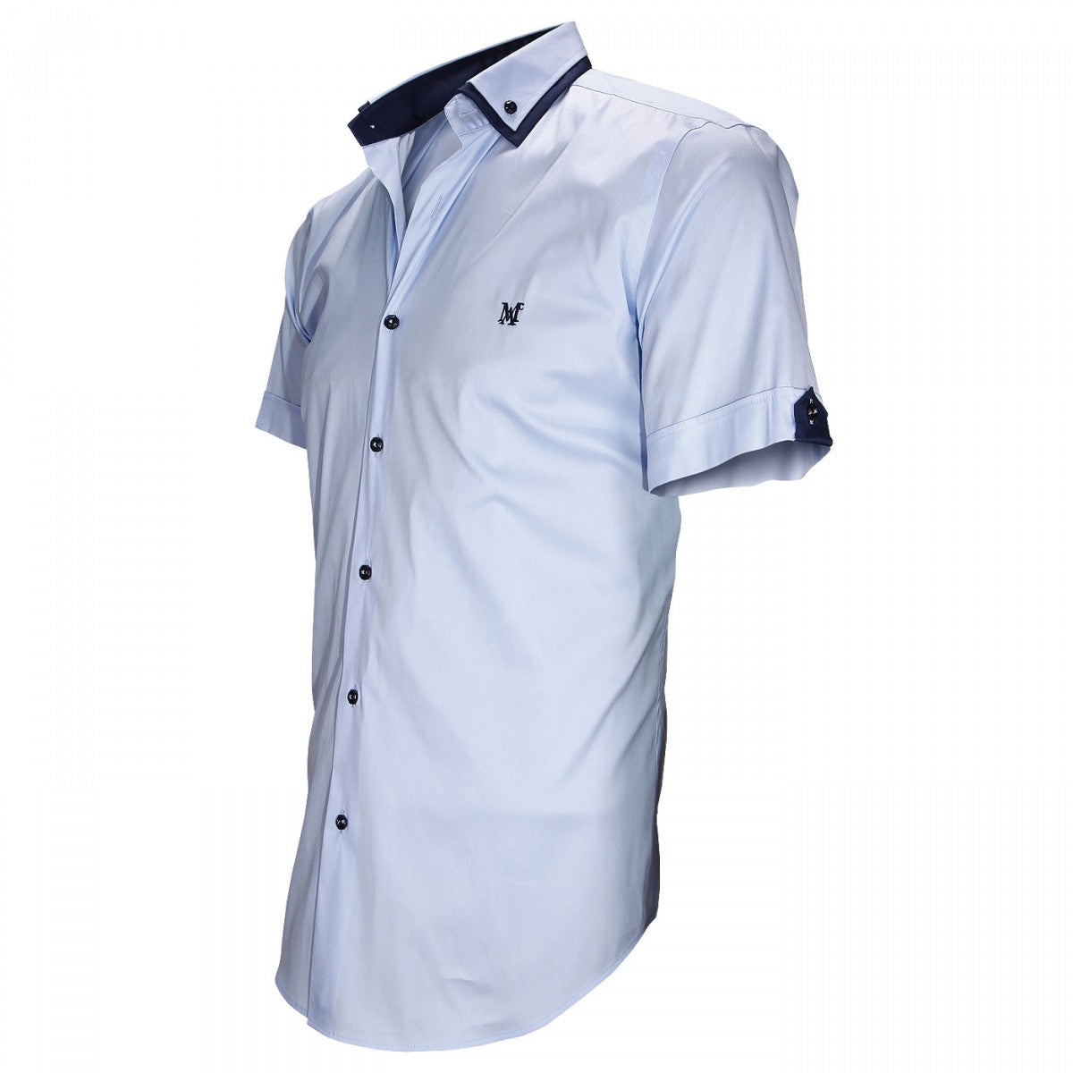 Chemisette double colDOOVER Andrew Mac Allister LMC-2AM2 bleu