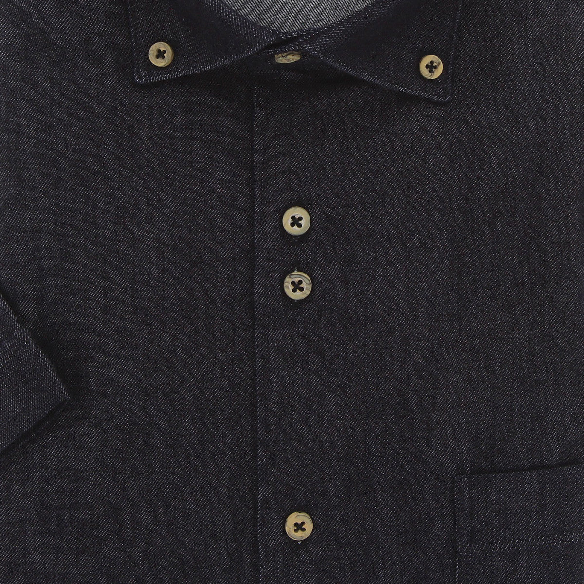 Chemisette coupe droite en jean DENIMETA AE1EBMC2 bleu nuit