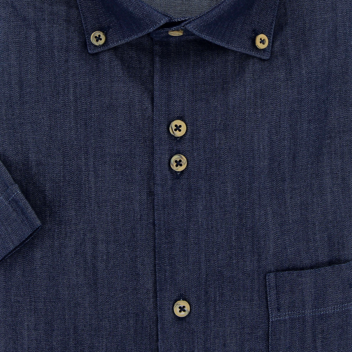 Chemisette coupe droite en jean DENIMETA AE1EBMC1 bleu