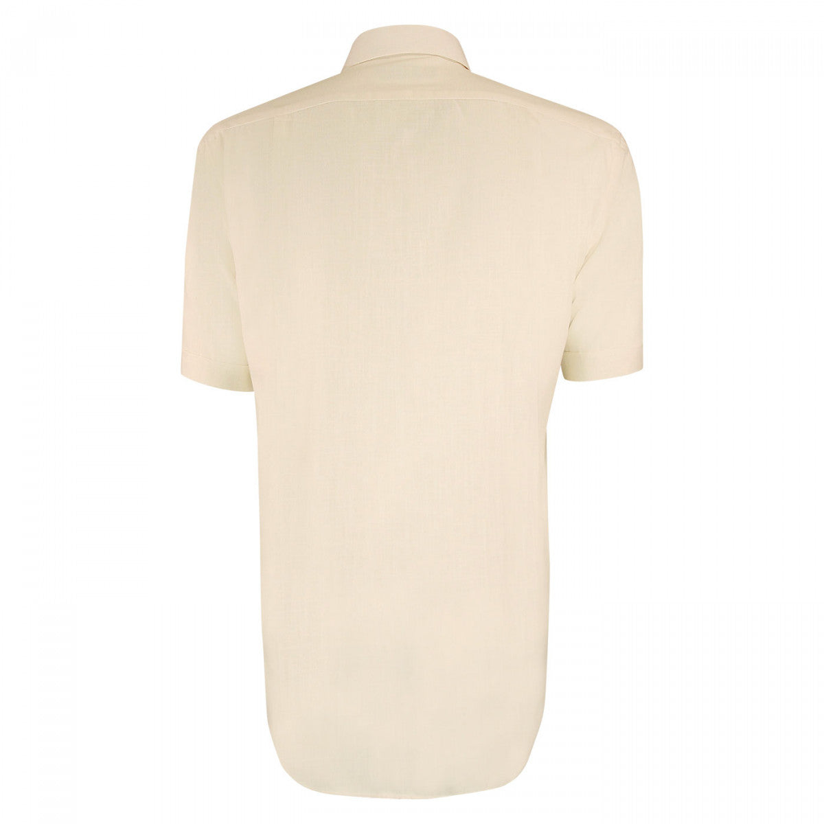 Chemisette lin classique coupe droite OLINA-AAMC5EB1 beige