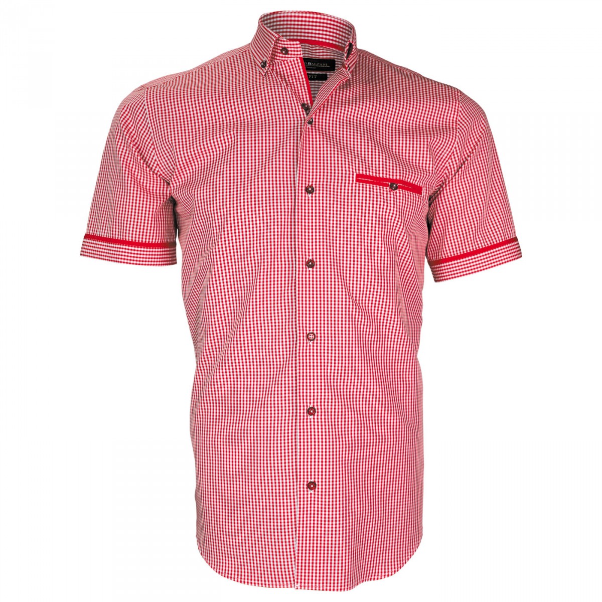 Chemisette vichyPIASTRELLA Emporio balzani TMC-T4EB5 rouge