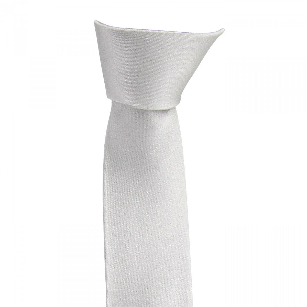 CRAVATE EN SOIE SLIM Andrew Mc Allister KCTFINE-GRIS4 gris clair