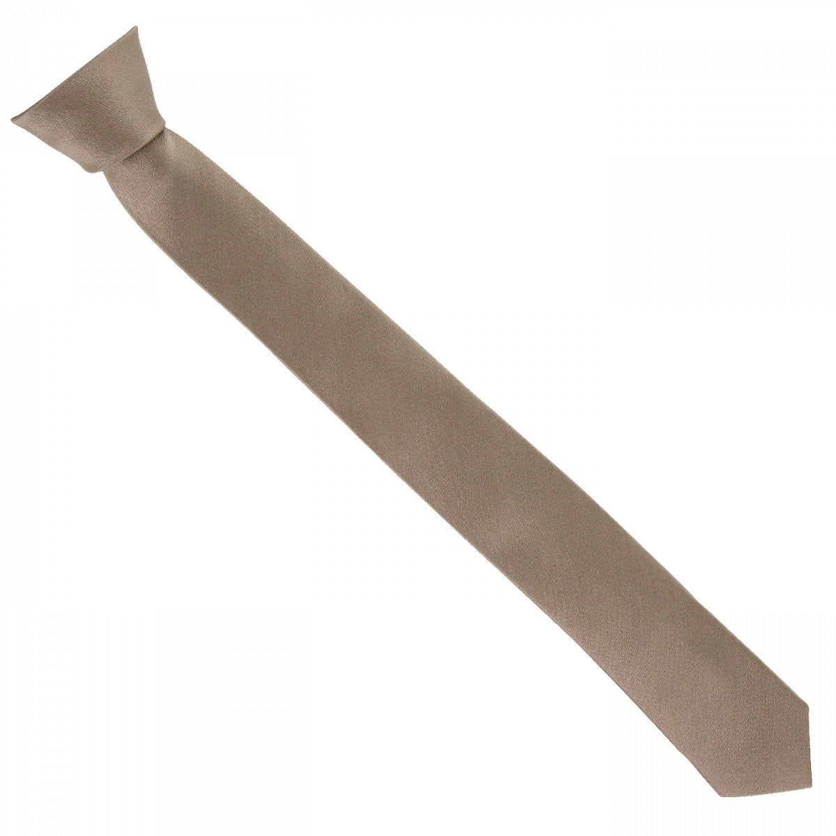 CRAVATE EN SOIE SLIM Andrew Mc Allister KCTFINE-CHOCO1 marron