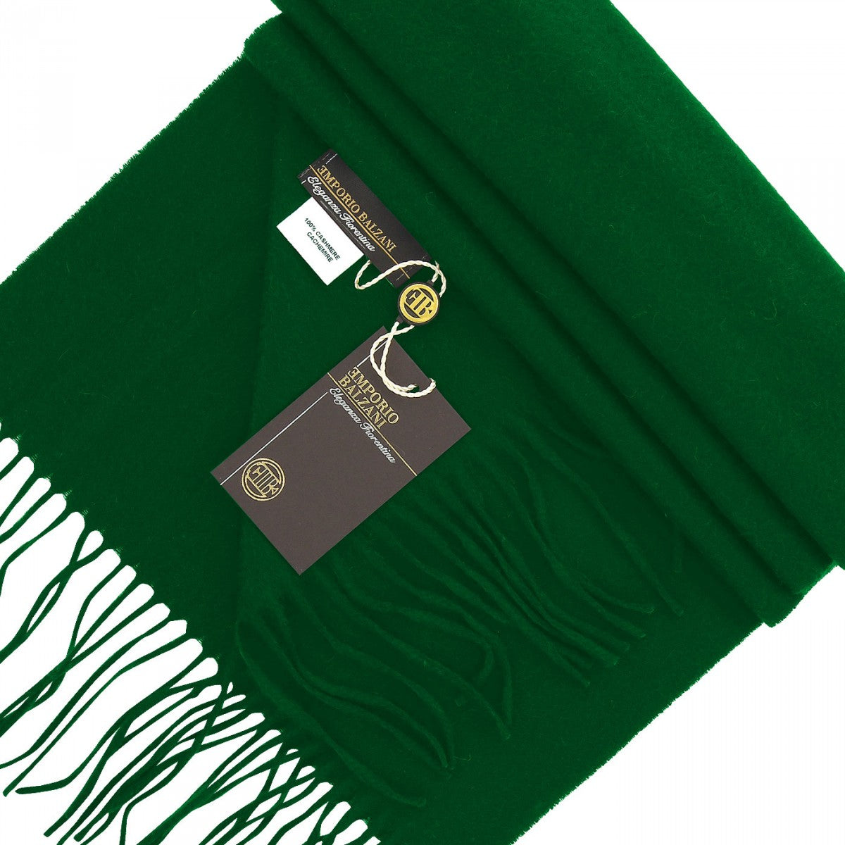 Echape100% CACHEMIRE Emporio balzani ITAL-CASH8 vert