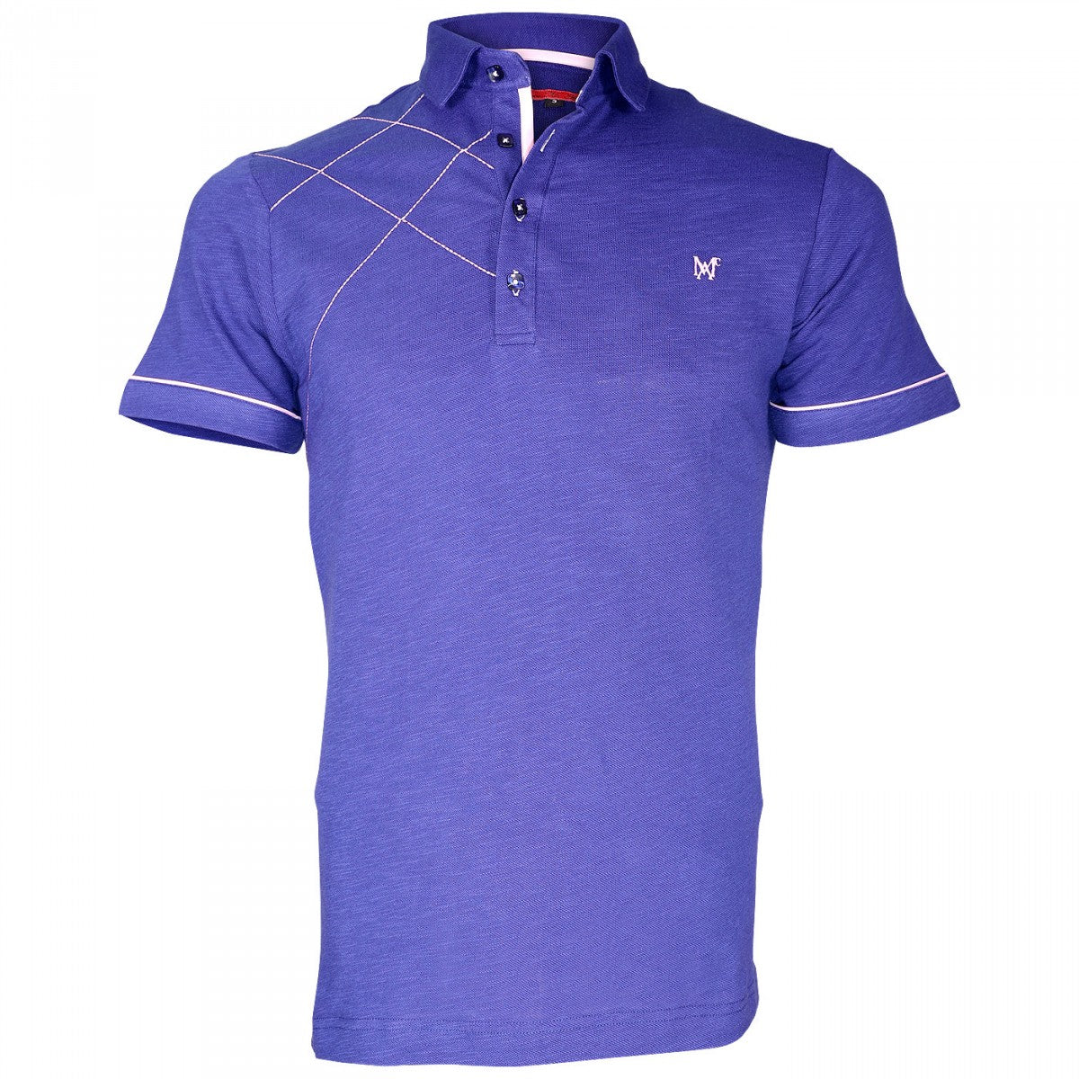 Polo brodéPLYMOUTH Andrew Mc Allister TM3-INDI bleu indigo