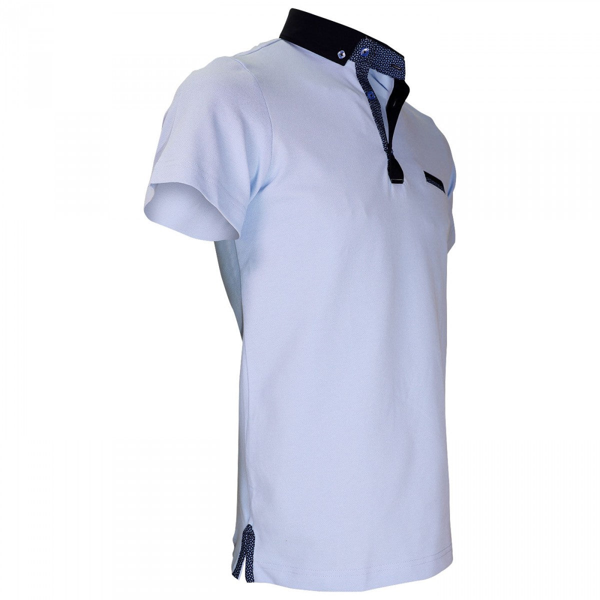 Polo col boutonnéeSTUDLAND Andrew Mc Allister TM5-SKY bleu ciel