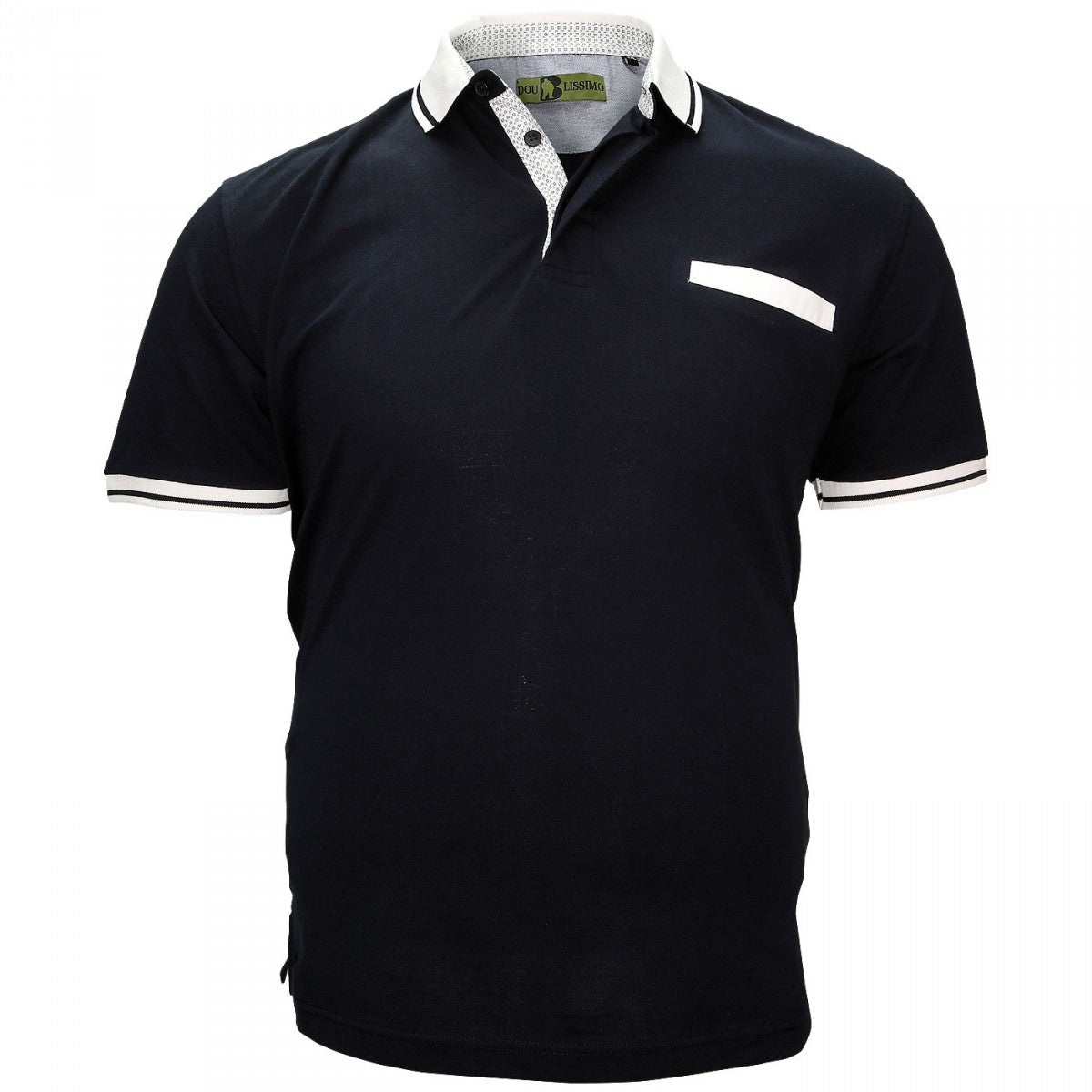 Polo en piqué de coton TREND Doublissimo GT-EPOLOA1 bleu