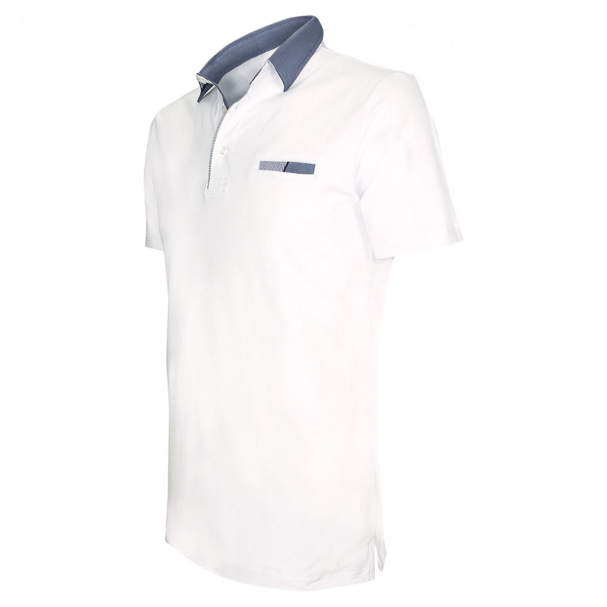 Polo mode alessandrino Andrew Mac Allister 556-WHITE blanc