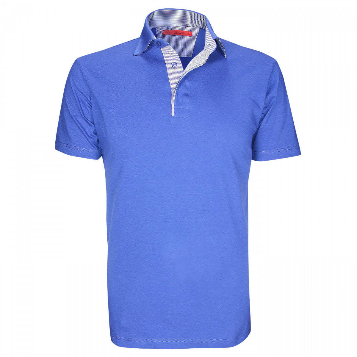 Polo mode BOLOGNA Andrew Mac Allister 607-INDIGO bleu indigo