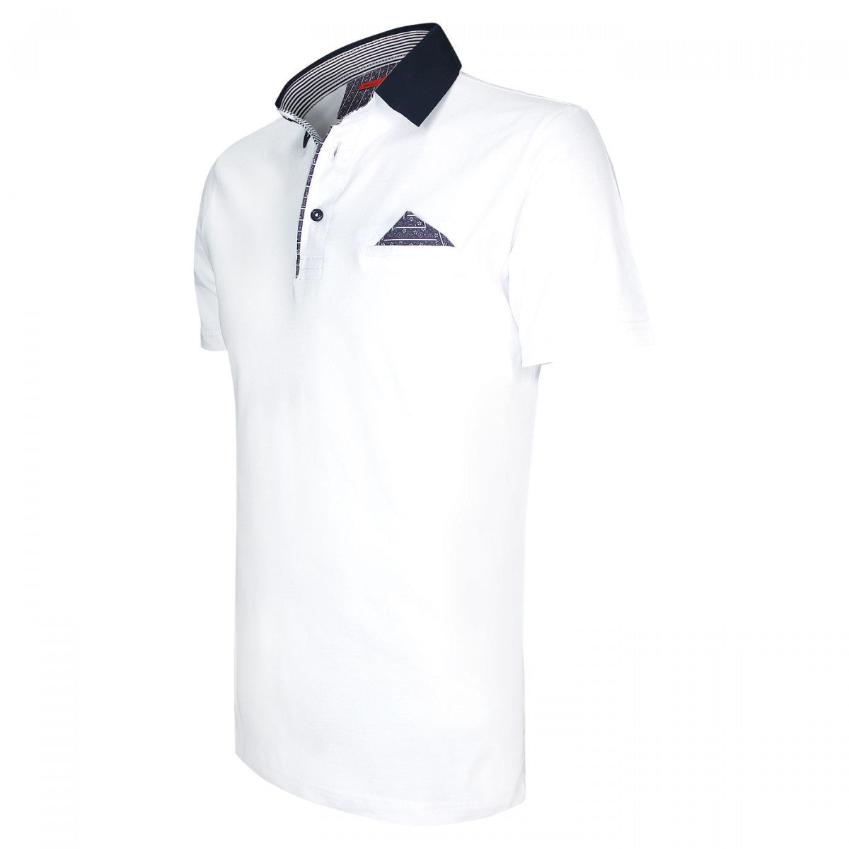 Polo mode GARBATELLA Andrew Mac Allister 513-BLANC blanc