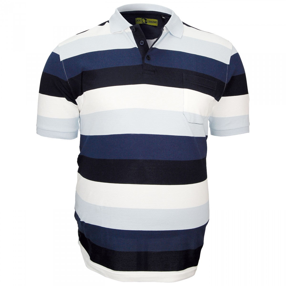Polo rugby SYDNEY Doublissimo GT-EPOLOB8 bleu
