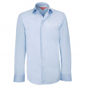 Comma Chemise \u00e0 manches longues bleu-blanc motif de tache style d\u00e9contract\u00e9 Mode Chemises Chemises à manches longues 