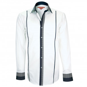 Chemise bi-matiere