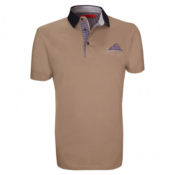 Polo mode GARBATELLA Andrew Mac Allister 513-TAUPE