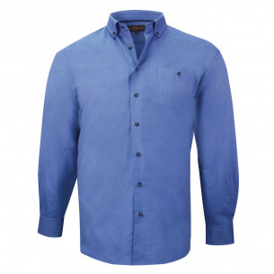 chemise repassage facile bleu indigo colbo-gt-c2db3