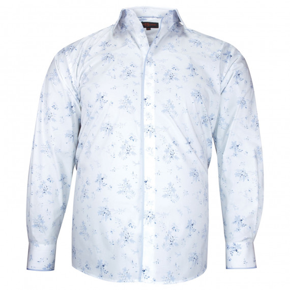 Chemise forte taille tissu imprimé FIOBLU AE1DB1